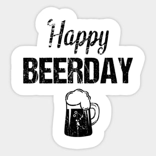 Happy beerday Sticker